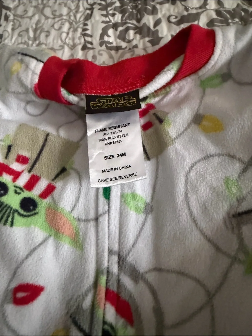 Lot of two Grogu aka Baby Yoda 24 months and 2t pjs